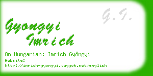 gyongyi imrich business card